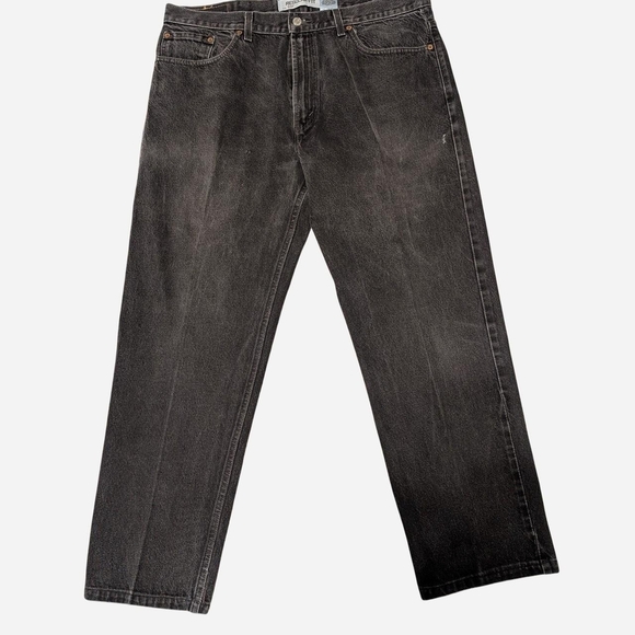 Classic Black Men's Straight Jeans - Picture 1 of 5